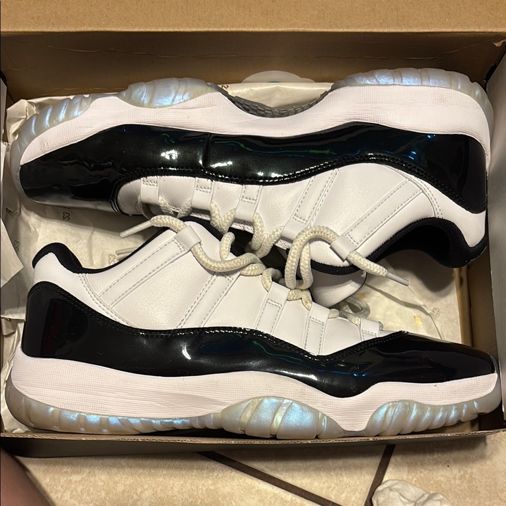Jordan Black and White Sneakers